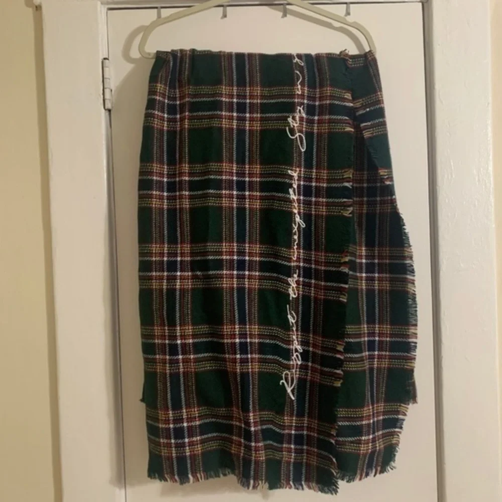 Plaid Oversized Chunky Soft‎ Blanket Scarf